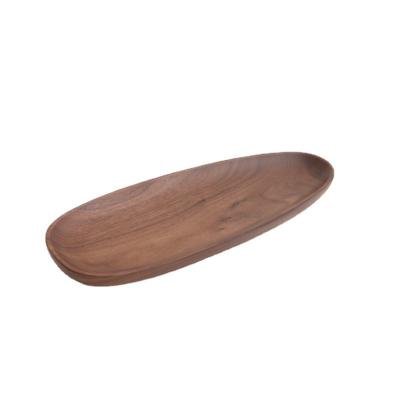 China Best Quality Disposable Home Kitchen Hotel Wooden Dish Customized Natural Wood Dinner Dish for sale