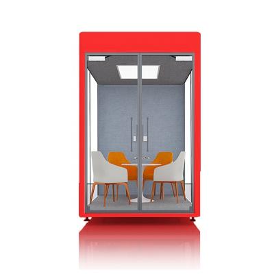 China (Size) Adjustable OEM ODM OBM Lighting Sound Insulation Phone Booth Private Meeting Mobile Portable Office Pods for sale