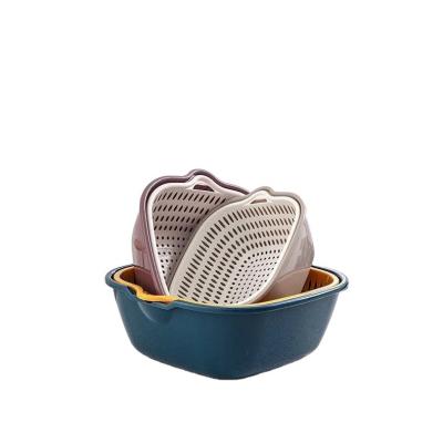 China Last viable three size drain basket, vegetable drain basekt and bowl, fruit drain strainer for sale