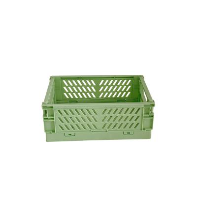 China 2021 new design collapsible plastic storage box foldable for bath room & toilet & kitchen for sale