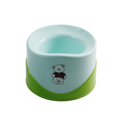 China Easy To Clean Plastic Two Color Baby Potty Toilet Chair for sale