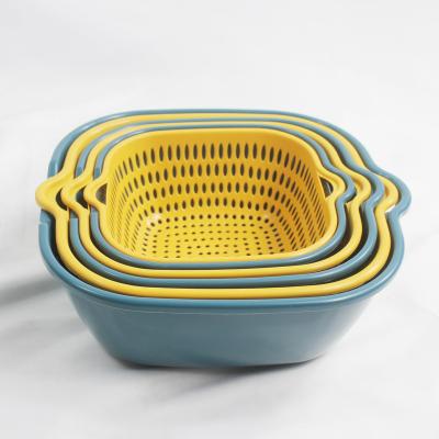 China Viable Kitchen Drain Basket Bowl Rice Laundering Colander For Fruits And Vegetables - Buy Wash Colander, Fruit Basket Vegetable for sale