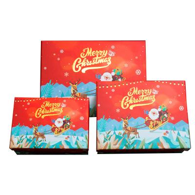 China Wholesale Recycled Materials 2021 Customized New Christmas Eve Gift Box Hold Water Cup With Tote Bag Set for sale