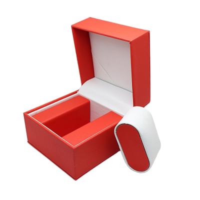 China Handmade New Product PU Leather Soft Gift Envelope Box For Watch Quartz Red Luxury Watch Custom Watch Box for sale