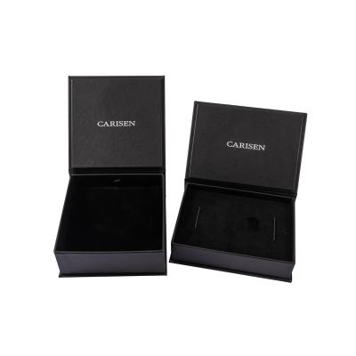 China Other CHIVOLE Manufacture Custom Luxury Packaging Watch Cardboard Box Black Paper Watch Gift Box for sale