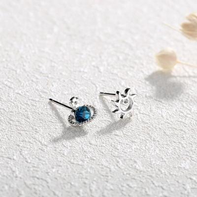 China Cheap FASHIONABLE 925 Sterling Silver Planet Sun Stud Earring For Women Ladies for sale