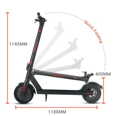 China Phoenix 36V 10Ah Unisex E-scooter 350W 15 Degree Adult Electric Scooter with Battery and Capacity for sale