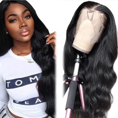 China Deep Wave Curly 100% 13x6 Swiss Remy Wholesale Transparent Frontal Pre Heat Resistant Afro Silky Straight Plucked Frontal Lace Wigs Hair for sale