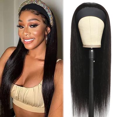 China Wholesale Seller Transparent Deep Curly Kinky Silky Straight HD Blonde 613 Color Women 30 Inch Raw Wave 12a Wave Hair Band Wig 613 for sale