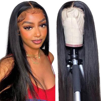 China Silky Straight Wave Kinky Curly Cuticle Aligned Natural Raw Virgin Ombre Brazilian Body Wave HD Lace Front Human Hair Wig 40 Inch Full for sale