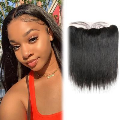 China Indian Color Women's Deep Wave Silky Straight HD Human Hair 13x6 Transparent Swiss Lace Frontal 13x6 Lace Frontal Wholesale Deep Curly Silky Straight HD Hair for sale