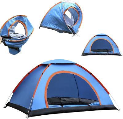 China Straight Bracing Type Outdoor Camping Folding Automatic Easy Speed Open Tent 1-2 People For Beach  Camping for sale