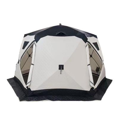 China Straight Bracing Type Insulated Ice Fishing Shelter Outdoor Camping Tent With Insulated Layer for sale