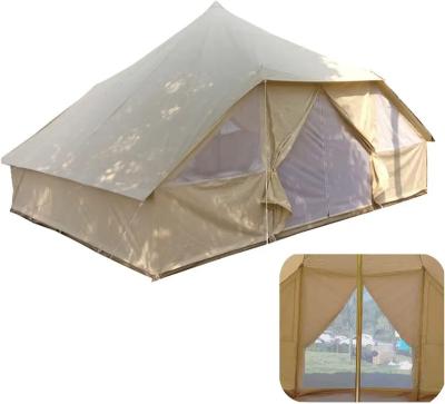 China 100% Waterproof Glamping Dream House Tents Large Outdoor Waterproof Cotton Canvas 4 Season Camping Tent For 10 Persons for sale