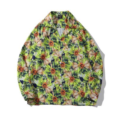 China Custom Casual Factory Fashion 3D Lapel Print Anti-wrinkle Hawaiian Men's Shirt Wholesale Price for sale