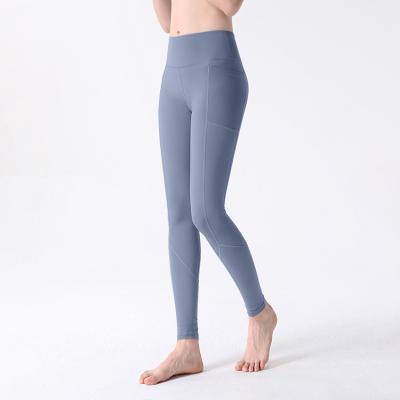 China New List Size Breathable Push Butt Women High Fitness Solid Yoga Pants With Pocket for sale