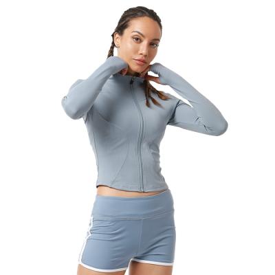 China Wholesale Breathable Yoga Tops Outdoor Jacket For Women Comfortable Fitness Training Running Clothes High Elasticity Yoga Jacket for sale