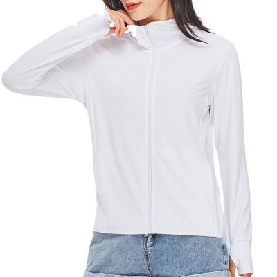 China Ultra-thin Sun Shade Cover Clothing Summer Long Sleeve Sun Protection Breathable Sportswear Women Clothing for sale