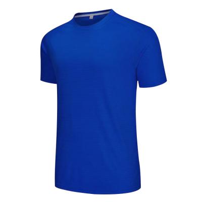 China QUICK DRY man gym sports aplet T-shirt with split round edge and reflective print for sale