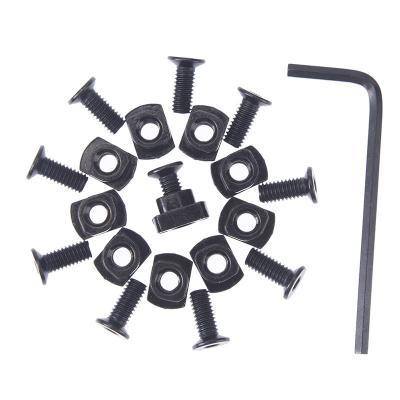 China 10 Sets Steel Pack MLOK Steel T-Nut Standard Screw Replacement Set Allen Wrench For M-lok Rail for sale