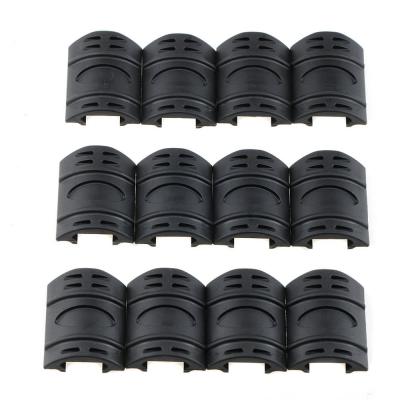 China Hunting Shooting 12 Pieces Rail Picatinny Covers Non Slip Covers Free Float Handguard ar15 Rubber Molk for sale