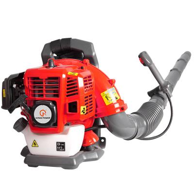 China Professional Big Power 75.6cc 2.2 Gasoline 2 Stroke Backpack Snow Fire Blower Garden Leaf Blower for sale