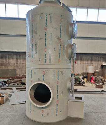 China Stainless Steel  Waste Gas Absorption Tower Easy Maintenance Spray Tower Wet Scrubber Continuous Operation for sale