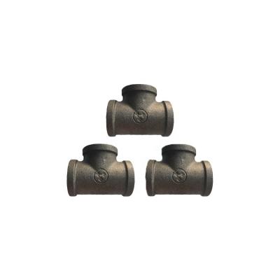 China Gray Robe Hook Free Hook Malleable Iron Pipe Fitting Tee for sale