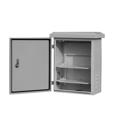 China Surveillance Security Metal Camera Fence Video Surveillance Cabinet Network Communication Control Box for sale