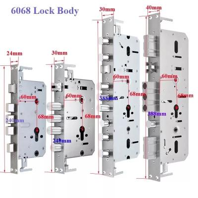 China Stainless Steel Smart Lock Mortise 3585/6085/6068/5050/5572 Fingerprint Door LockBody Wifi Lock Castle for sale