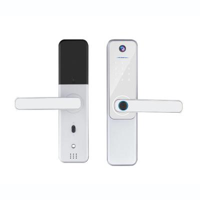 China Tuya Wifi Smart Camera Lock Cloud Storage Apartment Bedroom Door Lock for sale