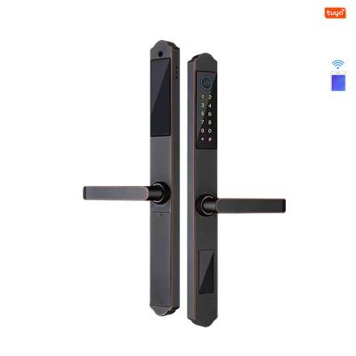 China TuyaSmart Waterproof Door Lock WiFi Double Side Fingerprint Smart Lock for sale