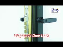 zinc alloy s819 fingerprint door lock 8 language tuya wifi ttlock