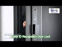 5000mah rechargeable battery face door lock tuya app with video intercom