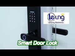 ce rohs biometric fingerprint door lock works with password ic card key smart app