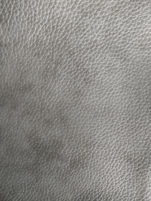 China Eco Friendly Full Grain Cow Leather Gray Synthetic Leather Fabric for sale