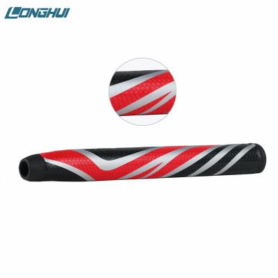 China Wholesale PU Golf Grip Custom Logo PU Leather Standard Oversized Golf Putter Stitching Grips for sale