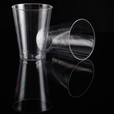 China Transparent 7OZ PS Reusable Plastic Disposable Cup Party Cups Clear Plastic Drinking Cups For Beverage for sale