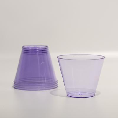 China Round Plastic PS Cups 270ML 9 Oz Plastic Tumbler Cups For Water for sale