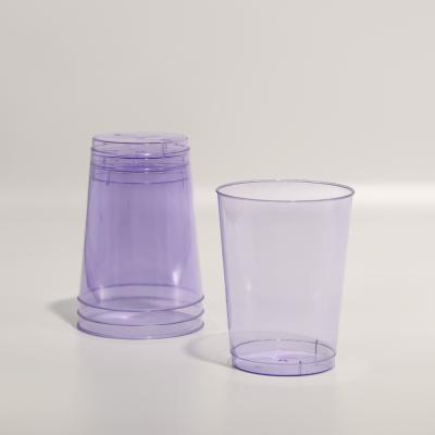 China FDA Approved Disposable PS Plastic Cups with Custom Logo Printing for Juice for sale