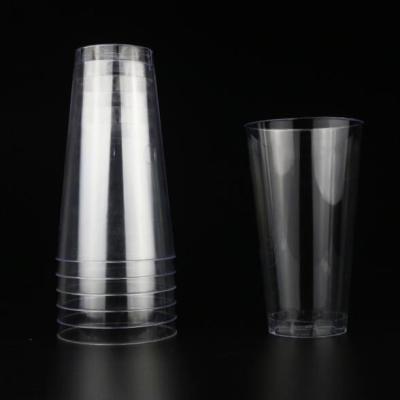 China Disposable Transparent Round Food Grade Plastic Cups For Juice And Water for sale