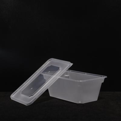 China Stapelbare plastic PP lunchbox wegwerp lunchbox voor warm en koud eten Te koop