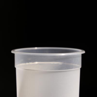 China Clear BPA Free Disposable Plastic PP Cups with Flat/Dome Lid for sale