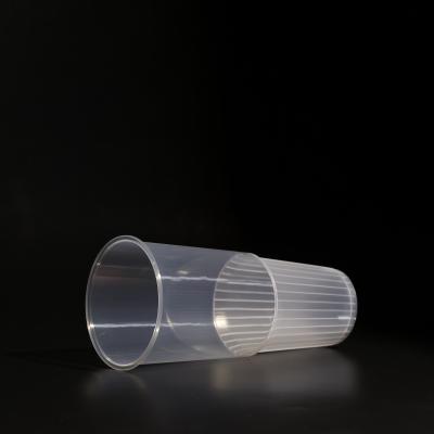 China Disposable Plastic PP Cup with 700ml Capacity in Torch Shape For Juice for sale