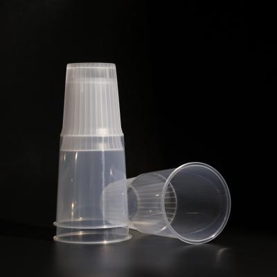 China Round Disposable Plastic Drinking PP Cups Bpa Free With Lid For Boba Tea for sale