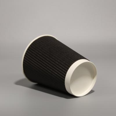 China 12OZ Disposable Paper Cup Single/Double Wall Paper Coffee Cups Customized With Snap On Lids for sale