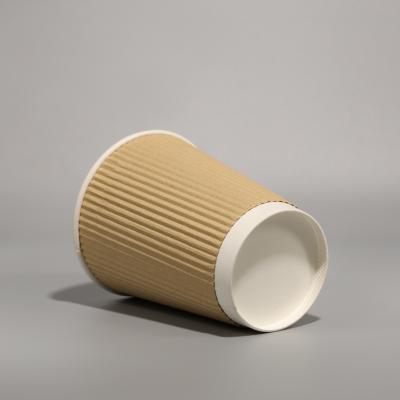 China Leak Proof Disposable Paper Cup 12OZ/16OZ With Snap On Lid For Cold / Hot Coffee for sale