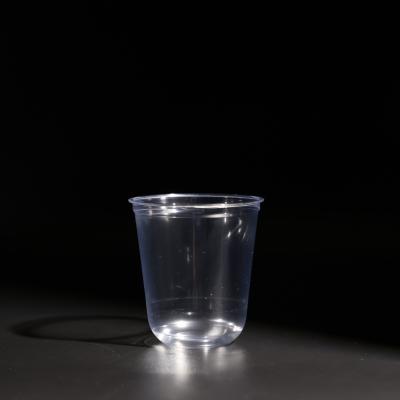 China Copo de plástico descartável de 14 oz de plástico transparente PET para bebidas frias à venda