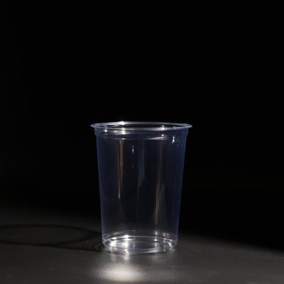 China Crystal Clear PET Plastic Cups BPA Free Disposable PET Plastic Drinking Cups With Lids for sale