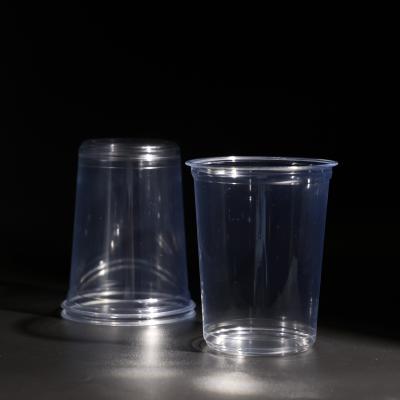 China Reusable 32 oz PET Plastic Cups With Lids For Beverages 24g Weight for sale